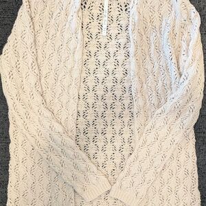 Leo & Nicole Women's Beige Knit Cardigan